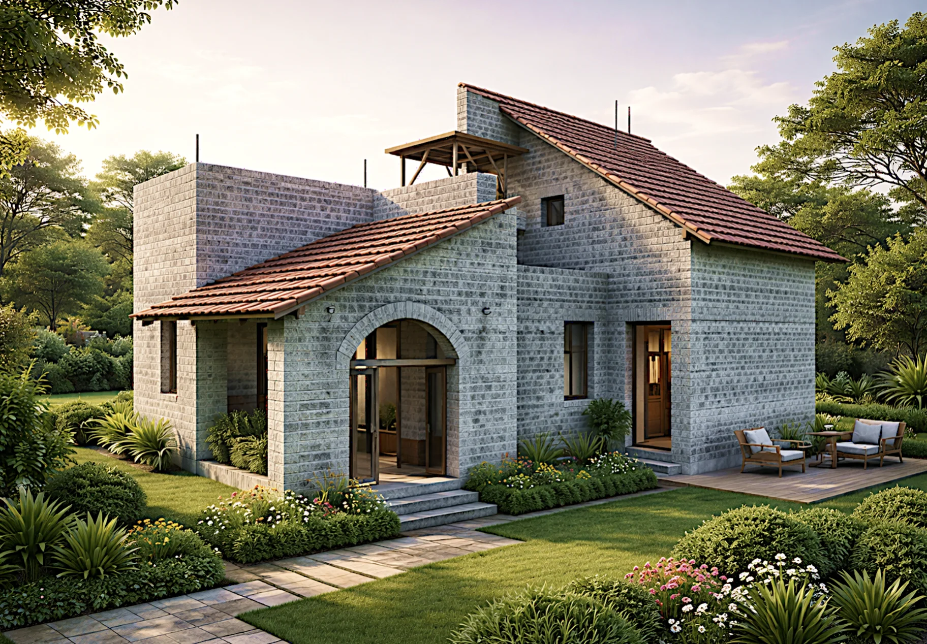Angirus Wrick brick house — sustainable construction